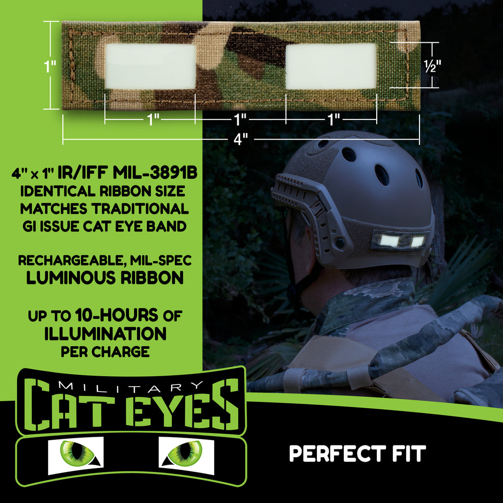Multicam Arid Military Helmet Cat Eye Band