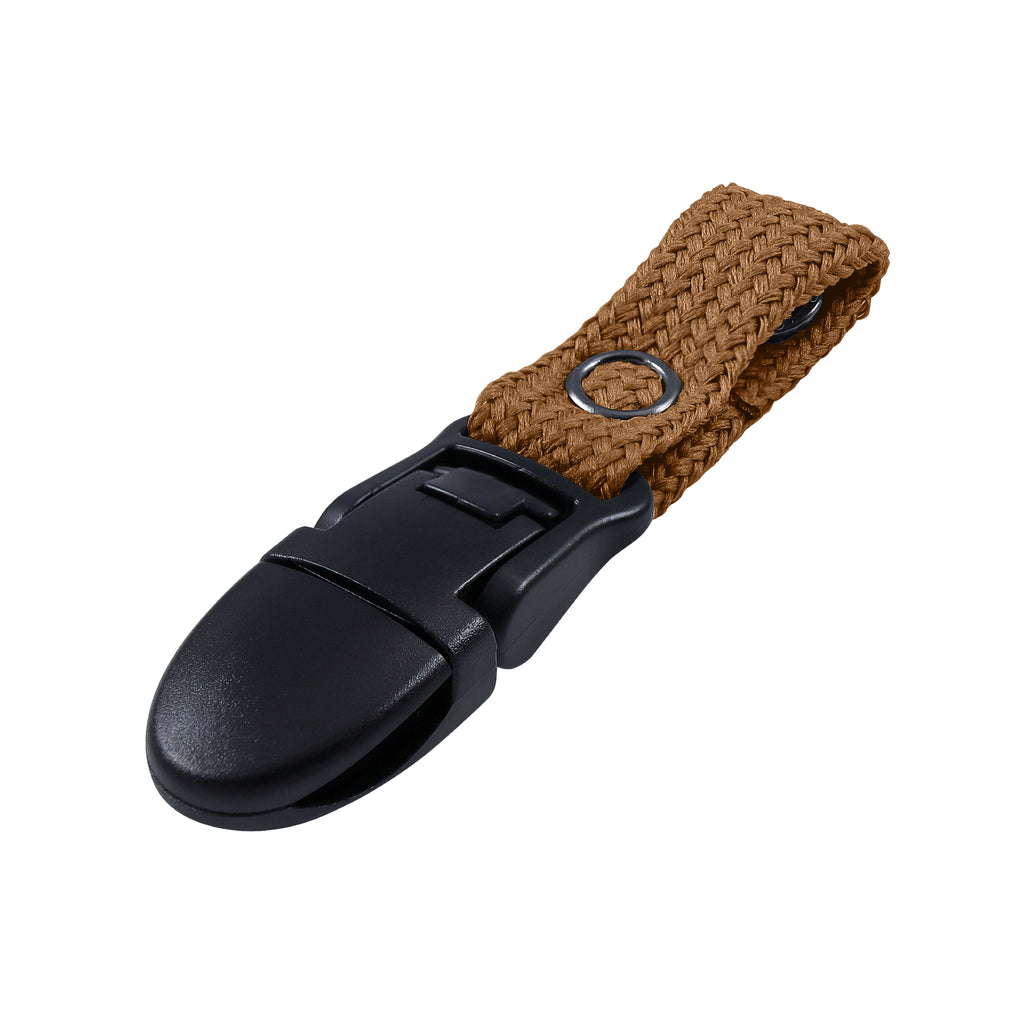 Coyote Brown Drink Tube Lanyard Clip