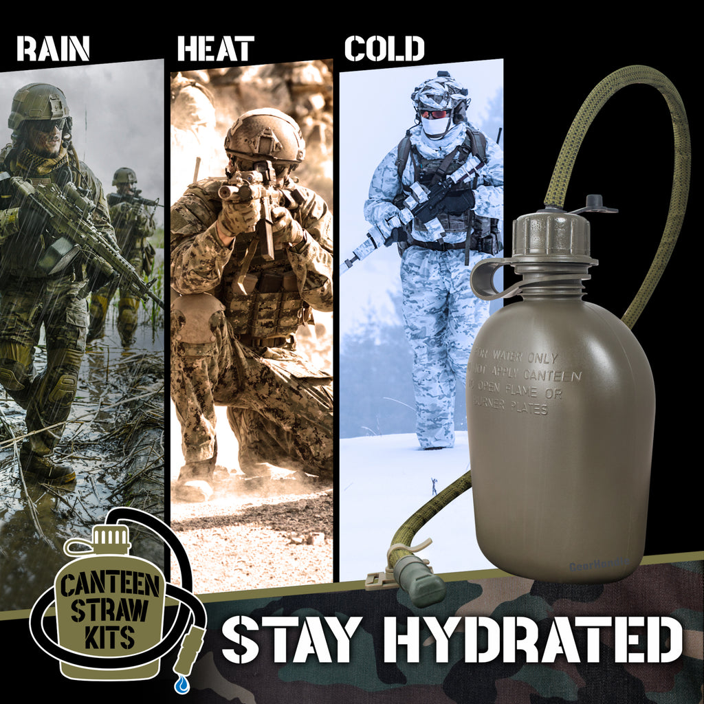 OD Green Canteen Straw Kit