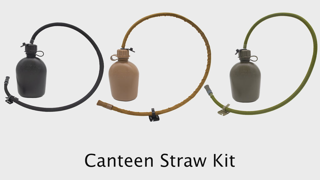 OD Green Canteen Cap Straw Kit